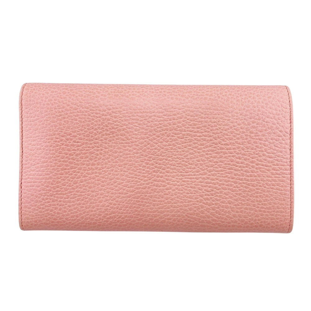 GUCCI Marmont Leather Long Wallet coin wallet Purse Pink - Picture 3 of 4